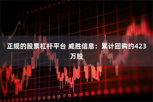 正规的股票杠杆平台 威胜信息：累计回购约423万股